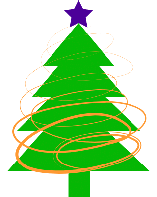 Cartoon Christmas tree.